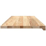  Okenske police 2 kosa neobdelana 100x40x2 cm trdna hrastovina | Shoptok.si