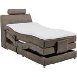 MID.YOU POSTELJA BOXSPRING 120 cm x 200 cm , tekstil, leseni material rjava | Shoptok.si