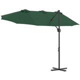  Suncobran Zelena 372 x 198 x 243 cm Poliester i aluminij | shoptok.hr