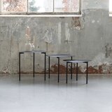 Spinder Design Kovinske okrogle stranske mizice v kompletu 3 ks 46.5x46.5 cm Do-Re-Mi – | Shoptok.si