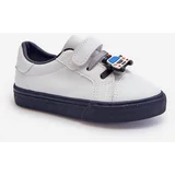 PA1 Children's sneakers with velcro white-navy Pennyn