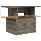 vidaXL set sofe u vrtu Set od 10 dijelova Siva Ratan, Poliester | shoptok.hr