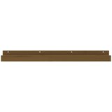  Zidne police 2 kom boja meda 110x12x9 cm od masivne borovine | shoptok.hr