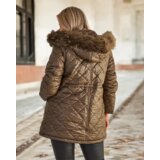Resti Women's quilted jacket in dark green | Shoptok.si