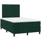 Box spring krevet s madracem tamnozeleni 120x200 cm baršunasti | shoptok.hr