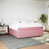  Krevet s oprugama i madracem ružičasti 180x200 cm baršunasti | shoptok.hr