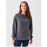 LC Waikiki Crew Neck Printed Long Sleeve Maternity Sweatshirt | shoptok.hr