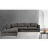 Scandic Antracitno siva kutna garnitura od imitacije kože (s lijevim kutom) Hamburg – | shoptok.hr