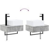  Set ormarića za kupaonicu 3 kom. Betonska siva 53 x 35 x 39 cm - Betonska siva | shoptok.hr