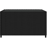  Četvrtasti vrtni stolić za kavu crni 50 x 50 x 30 cm poliratan | shoptok.hr