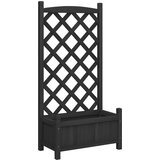 Maison Chic Cvetlično korito - Cvetlični Lonec z mrežo črne barve trden les jelke, (21790156) | Shoptok.si