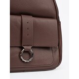 Shelvt Brown women's eco leather backpack | Shoptok.si