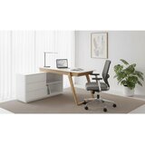 Livetastic KOTNA PISALNA MIZA les, leseni material bela, barve hrasta | Shoptok.si