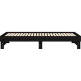  Dnevni ležaj na izvlačenje crni 2x(100x200) cm masivna borovina | shoptok.hr