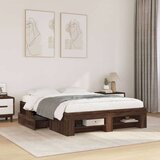  Okvir kreveta smeđa boja hrasta 120x200 cm konstruirano drvo | shoptok.hr