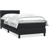 Box spring krevet s madracem crni 80 x 220 cm baršunasti | shoptok.hr