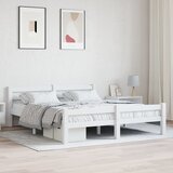 Furnova Posteljni okvir bel iz trdne borovine 160x200 cm, (21942401) Cene