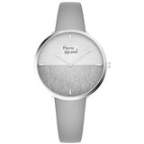  Ženski pierre ricaud quartz wall sivi srebrni modni ručni sat sa sivim kožnim kaišem ( p22086.5g13q ) Cene