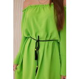 Kesi Włoski Dress with a drawstring at the waist in light green colour | Eponuda.ba