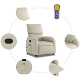  Masažna fotelja za odmor, krem, umjetna koža | shoptok.hr