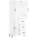 vidaXL Visoka komoda bijela 69 5x34x180 cm konstruirano drvo | shoptok.hr