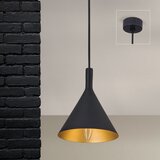 Orion Luster na sajli GUNDA 1xE14/40W/230V prečnik 16,5 cm crna/zlatna | Eponuda.com