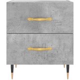  Noćni ormarići 2 kom boja betona 40x35x47,5cm konstruirano drvo | shoptok.hr