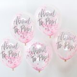 Ginger Ray® baloni s konfetima oh baby! about to pop pink | shoptok.hr