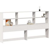 vidaXL Vzglavje s prostorom za shranjevanje bela 200 cm trdna borovina | Shoptok.si