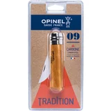 Opinel pocket knife No. 09 carbon blade with wood handle