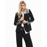 Desigual Blazer moder denim / črna | Shoptok.si