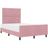 vidaXL Postelja Roza 120x200 cm Velur, (22049557) | Shoptok.si