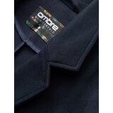 Ombre Men's SLIM knit jacket with subtle texture - navy blue | Shoptok.si