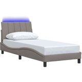  posteljni okvir brez vzmetnice Taupe 90x190cm Tkanina, (21792579) | Shoptok.si
