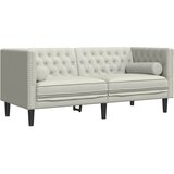  Chesterfield garnitura od 3 dijela s jastucima, krem baršunasta | shoptok.hr