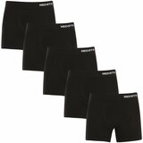 Nedeto 5PACK Men's Boxer Shorts Seamless Bamboo Black Cene