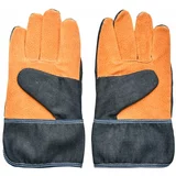 Esschert Design Modro-oranžne vrtnarske rokavice Denim