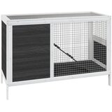 vidaXL Kavez za zečeve sivi 103 x 44 x 69 5 cm od masivne borovine - Siva Cijene