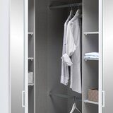 Mömax Kotna Omara Za Oblačila Click, Bela, Ogledalo | Shoptok.si