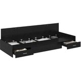  Krevetna konstrukcija Crni hrast 75 x 190 cm Konstruirano drvo | shoptok.hr