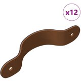  Ručke za ormariće 12 pcs Smeđa 96 mm PU | shoptok.hr
