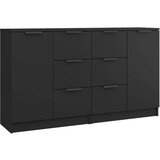  Komode 2 kom crne 60 x 30 x 70 cm od konstruiranog drva | shoptok.hr