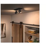 Philips - LED prigušiva spot svetiljka Hue RUNNER 2xGU10/4,2W/230V + DO crna | Eponuda.com