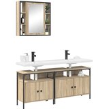  Set namještaja za kupaonicu 3 kom. Smeđa 80 x 30 x 60 cm | shoptok.hr
