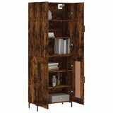  Visoka komoda dimljeni hrast 69,5x34x180 cm konstruiranog drva | Eponuda.com