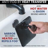 MIRRORVANA protimiselno kopalniško ogledalo za prho 20,3×17,8cm | Shoptok.si