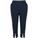 Trendyol curve Plus Size Pants - Navy blue - Slim Cene