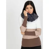 Fashionhunters Women's tunnel scarf made of artificial fur - gray