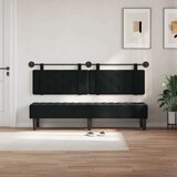  Držeće uzglavlje Zidne Crna 170 x 55 x 5 cm Baršun - Crna 160 cm bez LED | shoptok.hr