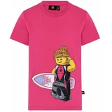 Lego Dječja majica kratkih rukava boja: ružičasta